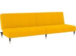 Syfax™ Divano Letto A 2 Posti Giallo In Velluto