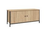 Syfax™ Mobile Tv Con Ante Rovere Sonoma 102X35X45 Cm Legno Multistrato