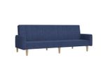 Syfax™ Divano Letto A 2 Posti Blu In Tessuto