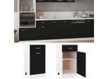 Syfax™ Armadio Inferiore Cassetto “Lyon” Nero 40X46X81,5Cm