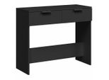 Syfax™ Tavolino Consolle Nero 90X36X75 Cm In Legno Multistrato