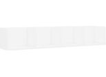 Syfax™ Scaffale Porta Cd A Parete Bianco 100X18X18 Cm In Multistrato