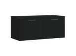 Syfax™ Mobile A Parete Nero 80X36,5X35 Cm In Legno Multistrato