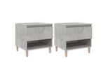 Syfax™ Comodini 2 Pz Grigio Cemento 50X46X50 Cm In Legno Multistrato