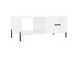 Syfax™ Tavolino Da Salotto Bianco Lucido 90X50X40 Cm Legno Multistrato