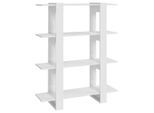 Syfax™ Libreria/Divisorio Bianco Lucido 100X30X123,5 Cm