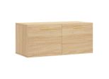 Syfax™ Mobile A Parete Rovere Sonoma 80X36,5X35 Cm Legno Multistrato