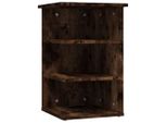 Syfax™ Mobiletto Laterale Rovere Fumo 35X35X55 Cm In Legno Multistrato