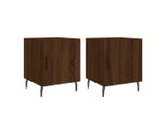 Syfax™ Comodini 2 Pz Rovere Marrone 40X40X50 Cm In Legno Multistrato