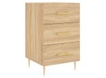 Syfax™ Comodino Rovere Sonoma 40X40X66 Cm In Legno Multistrato
