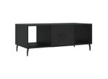 Syfax™ Tavolino Da Salotto Nero 102X50X40 Cm In Legno Multistrato
