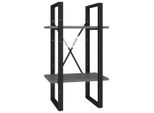 Syfax™ Libreria A 2 Ripiani Grigia 40X30X70 Cm In Legno Multistrato