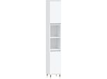 Syfax™ Armadietto Da Bagno Bianco 30X30X190 Cm In Legno Multistrato