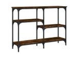 Syfax™ Tavolo Consolle Rovere Fumo 102X29X75 Cm In Legno Multistrato