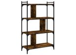 Syfax™ Libreria Rovere Fumo 4 Ripiani 76X32X123 Cm Legno Multistrato