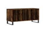 Syfax™ Mobile Porta Dischi Rovere Fumo 100X38X48 Cm Legno Multistrato