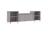 Syfax™ Mobile Tv Grigio Sonoma 160X35X55 Cm In Legno Multistrato