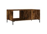 Syfax™ Tavolino Da Salotto Rovere Fumo 90X50X40Cm In Legno Multistrato