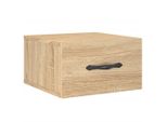 Syfax™ Comodino A Muro Rovere Sonoma 35X35X20 Cm