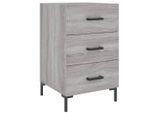 Syfax™ Comodino Grigio Sonoma 40X40X66 Cm In Legno Multistrato