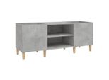 Syfax™ Mobile Porta Dischi Grigio Cemento 121X38X48 Legno Multistrato