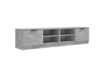 Syfax™ Mobili Tv 2 Pz Grigio Cemento 80X35X36,5Cm In Legno Multistrato