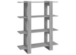 Syfax™ Libreria/Divisorio Grigio Sonoma 100X30X123,5 Cm
