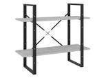 Syfax™ Libreria 2 Ripiani Grigio Cemento 80X30X70 Cm Legno Multistrato