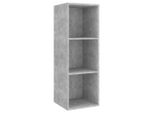 Syfax™ Mobile Tv A Parete Grigio Cemento 37X37X107Cm Legno Multistrato