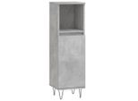 Syfax™ Armadietto Bagno Grigio Cemento 30X30X100 Cm Legno Multistrato