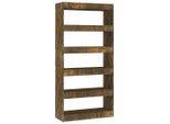 Syfax™ Libreria/Divisorio Rovere Fumo 80X30X166 Cm In Truciolato