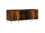 Syfax™ Mobile Porta Dischi Rovere Fumo 121X38X48 Cm Legno Multistrato