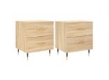 Syfax™ Comodini 2 Pz Rovere Sonoma 40X35X47,5 Cm In Legno Multistrato