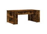 Syfax™ Tavolino Da Salotto Rovere Fumo 102X55X42 Cm Legno Multistrato