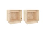 Syfax™ Comodini 2 Pz 40X30X40 Cm In Legno Massello Di Pino