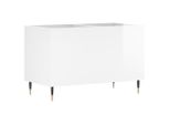 Syfax™ Mobile Porta Dischi Bianco Lucido 74,5X38X48 Legno Multistrato