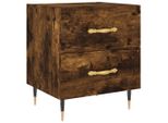 Syfax™ Comodino Rovere Fumo 40X35X47,5 Cm In Legno Multistrato