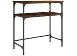 Syfax™ Tavolino Consolle Rovere Fumo 75X35,5X75Cm In Legno Multistrato