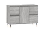 Syfax™ Mobile Da Bagno Grigio Sonoma 80X33X60 Cm In Legno Multistrato
