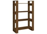 Syfax™ Libreria/Divisorio Ambrato 80X35X125 Cm Legno Massello Di Pino