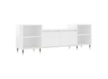 Syfax™ Mobile Porta Tv Bianco Lucido 160X35X55 Cm In Legno Multistrato