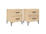Syfax™ Comodini 2 Pz Rovere Sonoma 40X35X47,5 Cm In Legno Multistrato