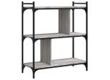 Syfax™ Libreria Grigio Sonoma 3 Ripiani 76X32X88 Cm Legno Multistrato