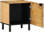 Syfax™ Comodino Marrone 40X33X46 Cm In Legno Massello Di Mango