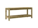 Syfax™ Panca Da Giardino 108X35X45 Cm Legno Massello Pino Impregnato