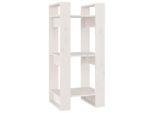 Syfax™ Libreria/Divisorio Bianco 41X35X91 Cm In Legno Massello Di Pino