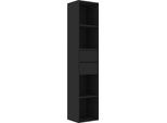 Syfax™ Libreria Nera 36X30X171 Cm In Legno Multistrato