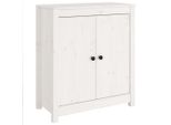 Syfax™ Credenza Bianca 70X35X80 Cm In Legno Massello Di Pino