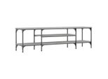 Syfax™ Mobile Tv Grigio Sonoma 161X35X45 Cm Legno Multistrato E Ferro