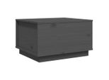 Syfax™ Tavolino Da Salotto Grigio 60X50X35 Cm Legno Massello Di Pino